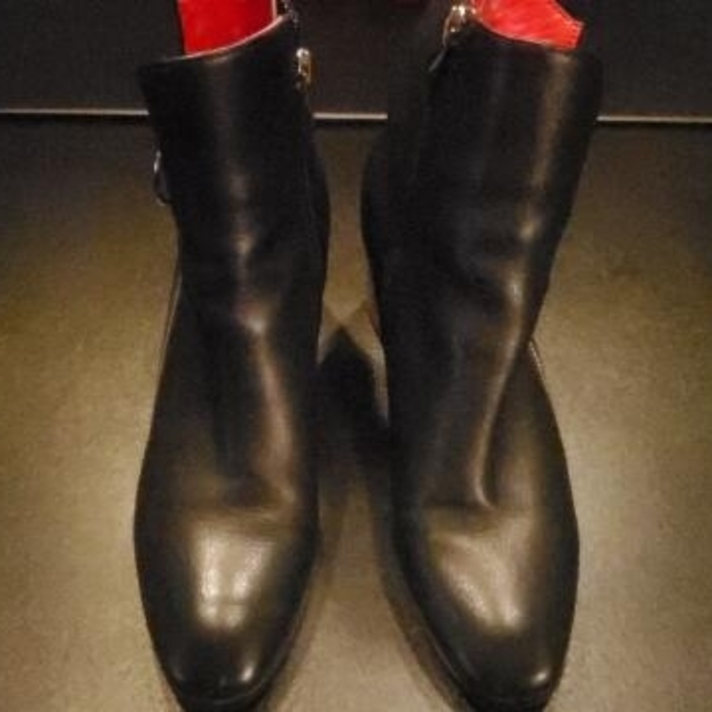 Azura Fabulosa Ankle Boots Black Leather Size 6
